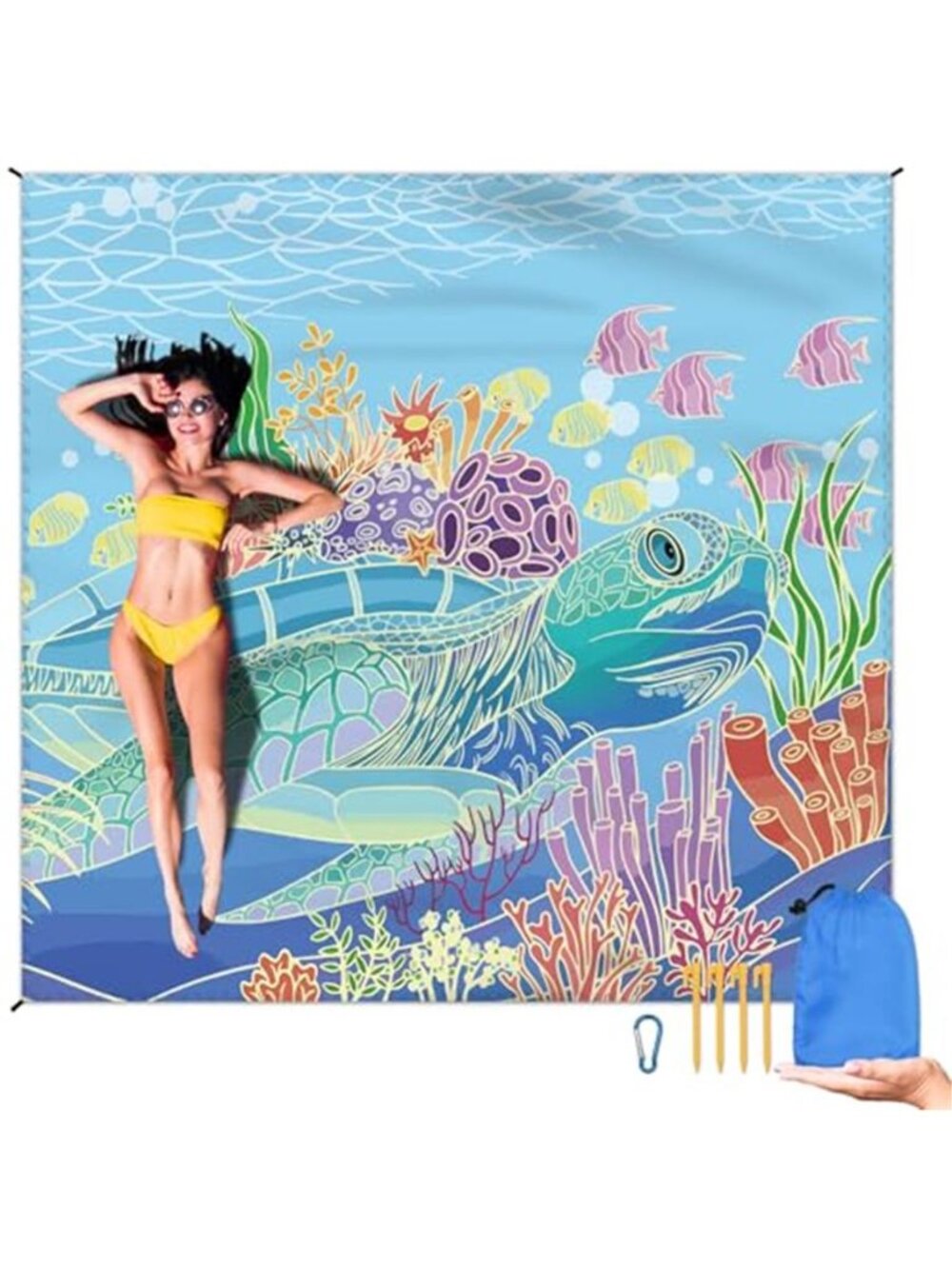 Extra Large Beach Blanket Sandproof Waterproof Picnic Camping Outdoor Mat